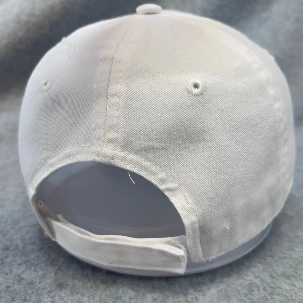 FCA Logo Mens White Fellowship of Christian Athletes Baseball Hat Adjustable OS